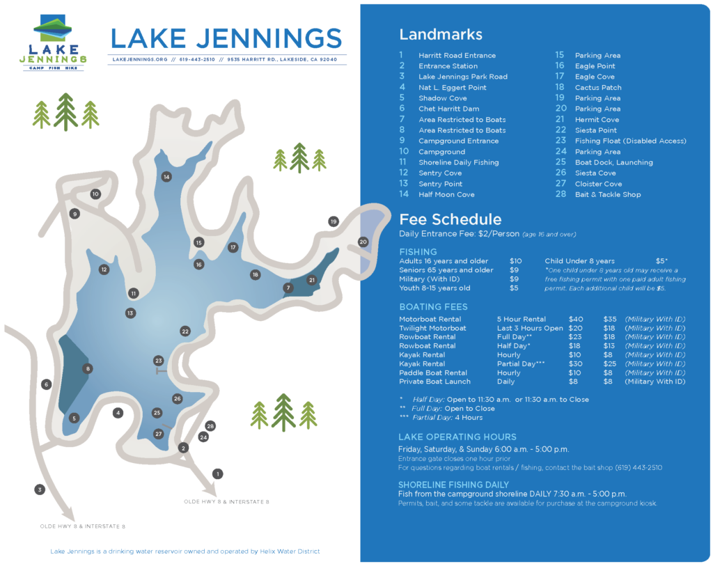 Lake Skinner Campground Map