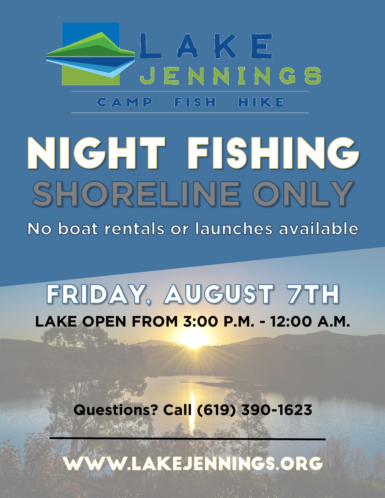 Night Fishing » Lake Jennings